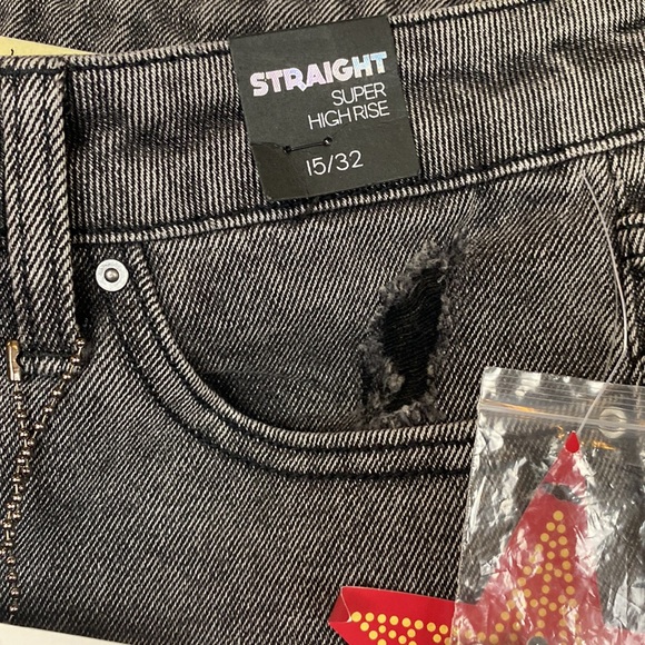 Y2K Baggy Rhinestone Star Embellished High Waisted  Jeans - Picture 4 of 11